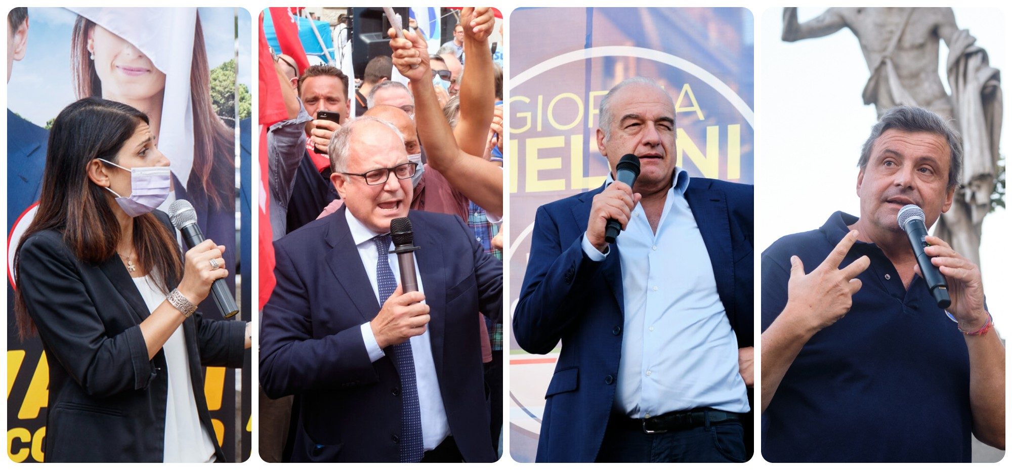 Calenda a piazza del Popolo, Raggi con i big, Gualtieri in periferia, per Michetti niente comizio finale - Vimarsana News