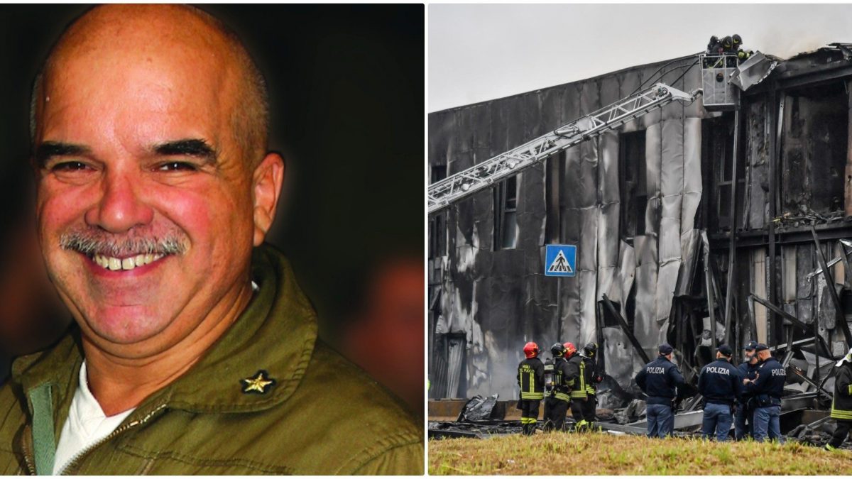 A sinistra il generale dell’aeronautica oggi in pensione Carlo Landi