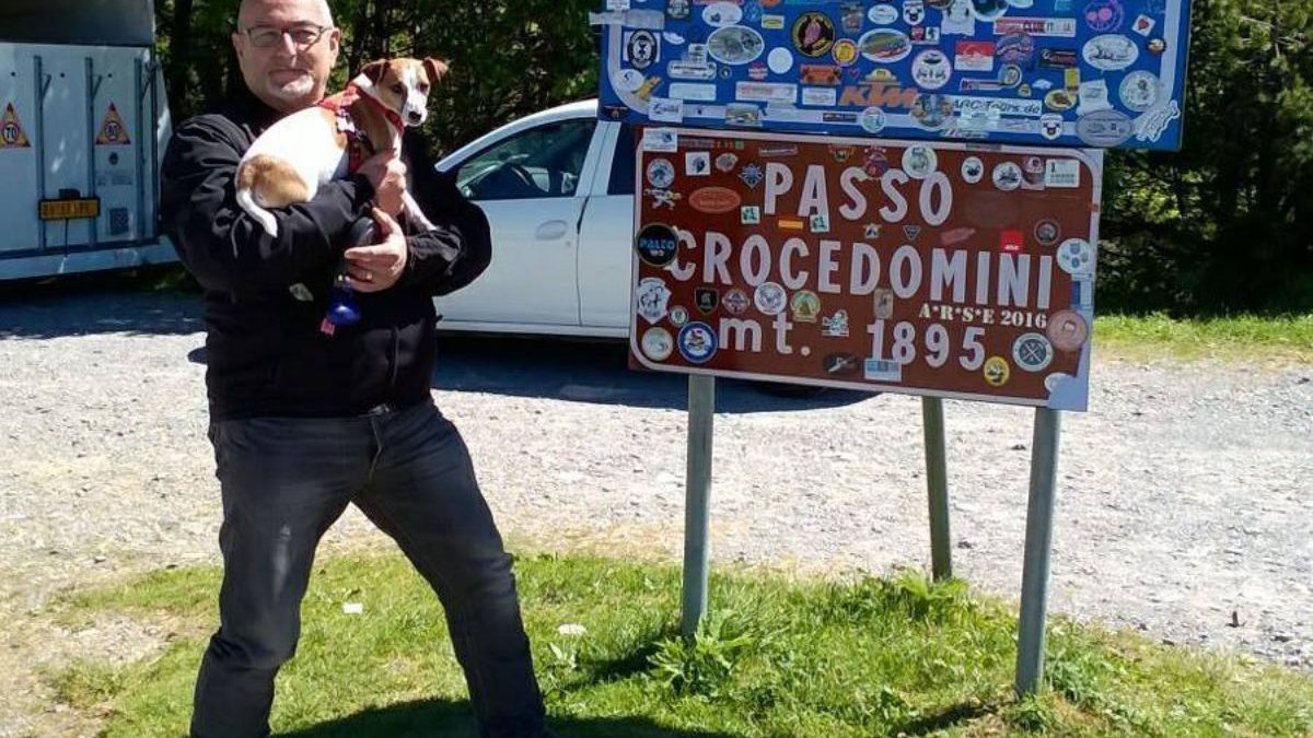 Luigi Casati con il cane