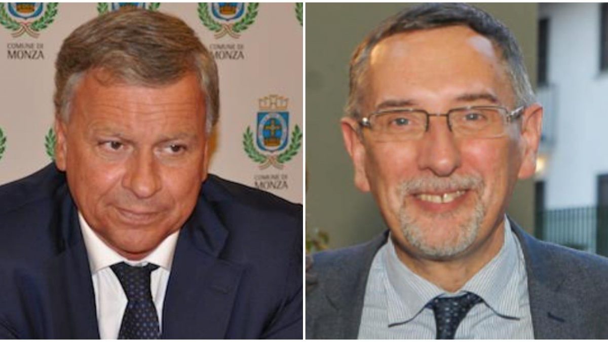 A sinistra il candidato di centrodestra Dario Allevi, a destra il candidato di centrosinistra Paolo Pilotto