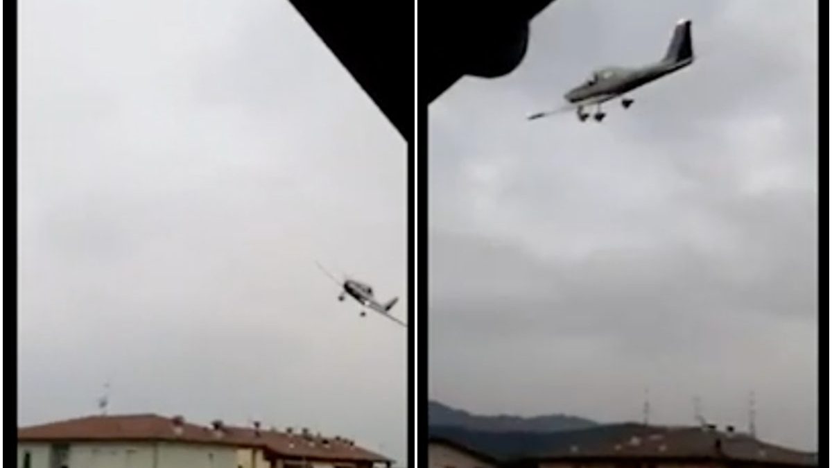 Due frame del video girato dai residenti di Pratolungo