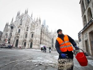 Neve a Milano (Immagine di repertorio)