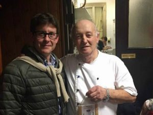 Mario Cattaneo con il sindaco di Albuzzano, Marco Tombola