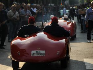 Un'immagine della Mille miglia (Getty images)