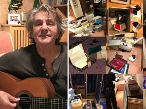Fausto Leali e la sua casa dopo il passaggio dei ladri (Facebook)