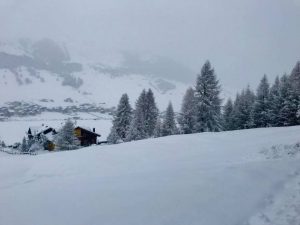 Lo spettacolo di Livigno imbiancata (Foto dalla pagina Facebook Livigno)