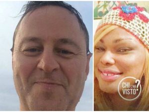 Enrico Maccari e Carolina, la trans che forse era con lui al momento della sua morte (Foto da "Chi l’ha visto?")