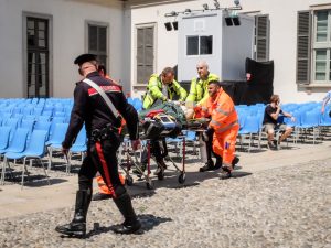 L’incidente a Palazzo Reale (LaPresse)