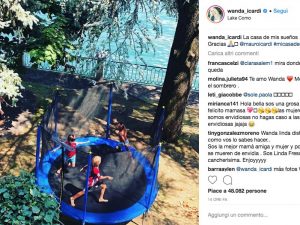 Il post su Instagram in cui Wanda Nara ringrazia il marito Mauro Icardi