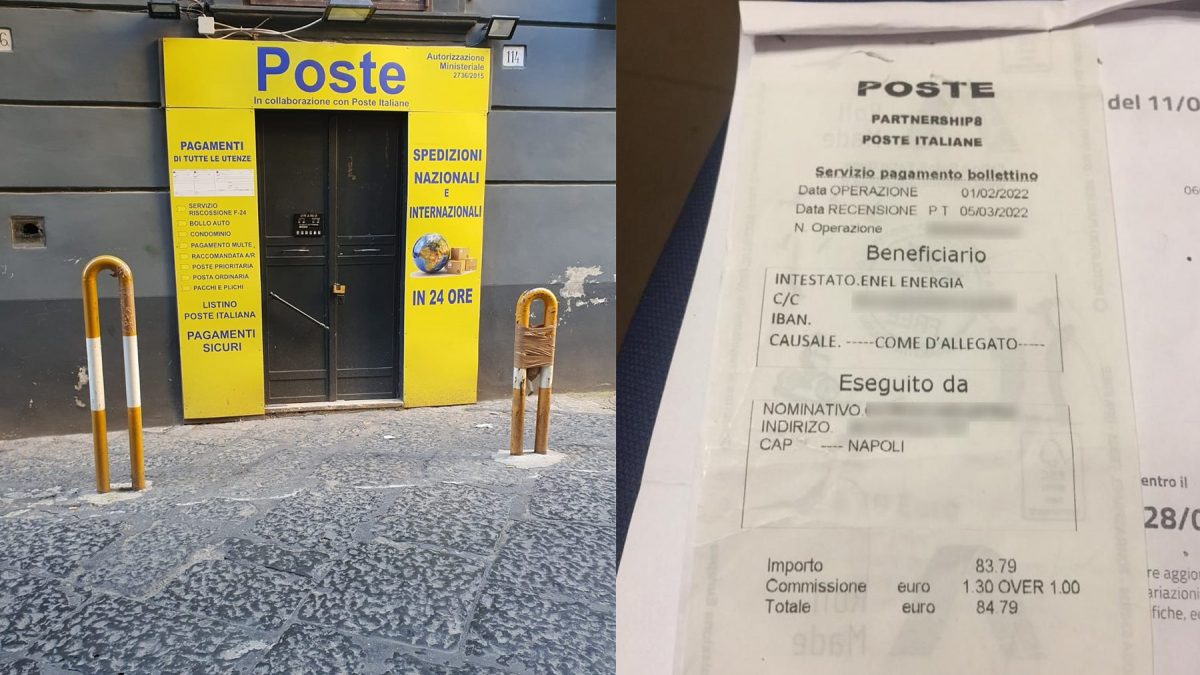 L’ufficio Poste private al Vomero