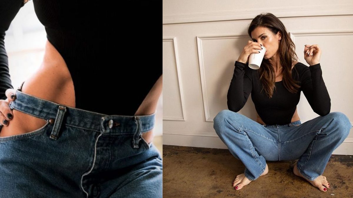 Arrivano i jeans con i tagli sui fianchi: Elisabetta Canalis lancia il sexy  trend per l'inverno