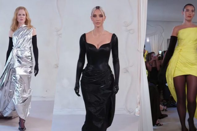 Balenciaga Haute Couture Kim Kardashian Sfila Per La Prima Volta 