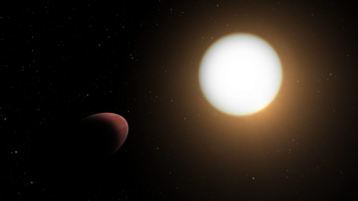Rappresentazione artistica del pianeta WASP–103b e della sua stella / ESA