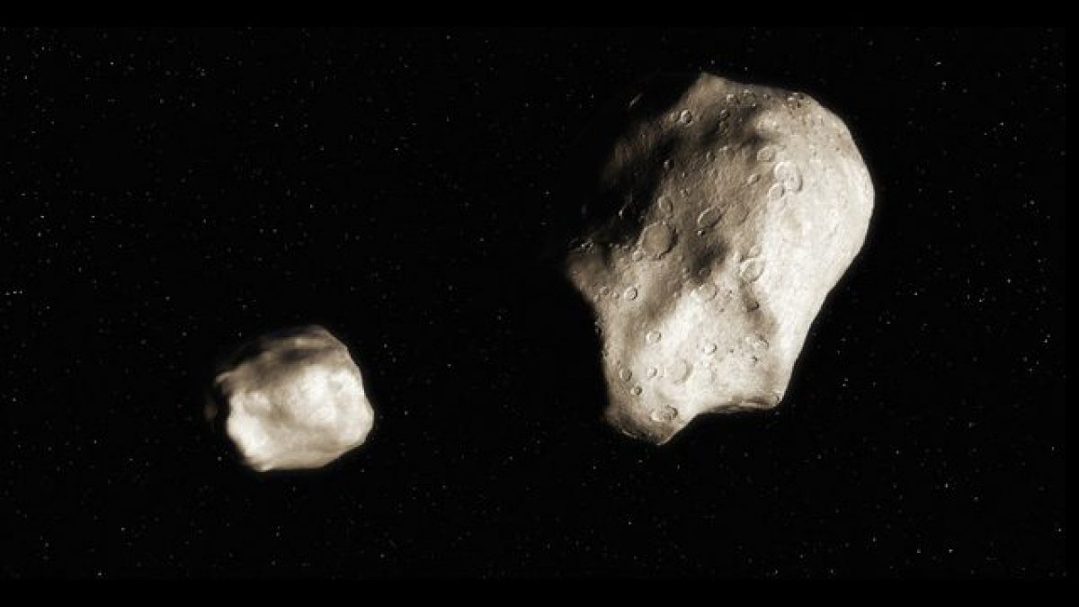 La coppia di asteroidi. Credit: UC Berkeley/SETI Institute