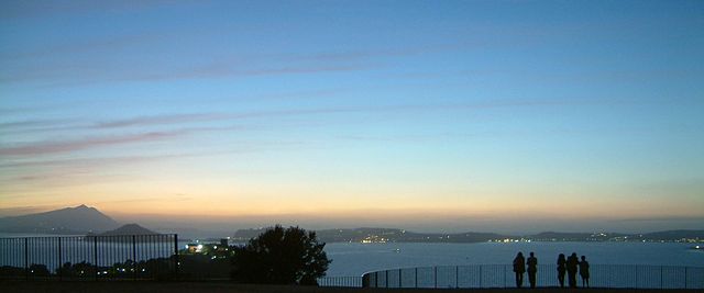 Le isole del Golfo di Napoli viste dal Parco "della rimembranza".