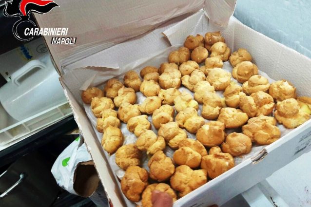 Vigilia di San Giuseppe: sequestrati nel napoletano 500 chili di zeppole, babà e rustici