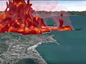 L'eruzione del vulcano dei Campi Flegrei? Il disastro simulato in un video