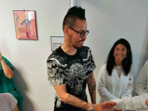 Marek Hamsik fa visita ai bambini ricoverati all'ospedale di Pozzuoli