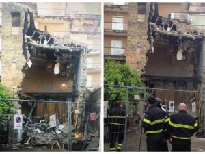 Emergenza maltempo, crolla una palazzina a Casalnuovo di Napoli: nessun ferito