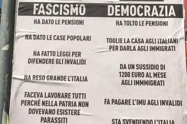 Manifesto pro-Mussolini nel salernitano: bufera sul circolo Noi con ...