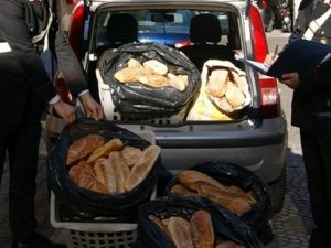 Venti chili di pane nascosti nel portabagagli dell'auto: veniva venduto per strada