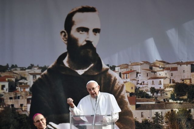 La visita di Papa Francesco nei luoghi di Padre Pio, il santo di Pietrelcina e San Giovanni Rotondo