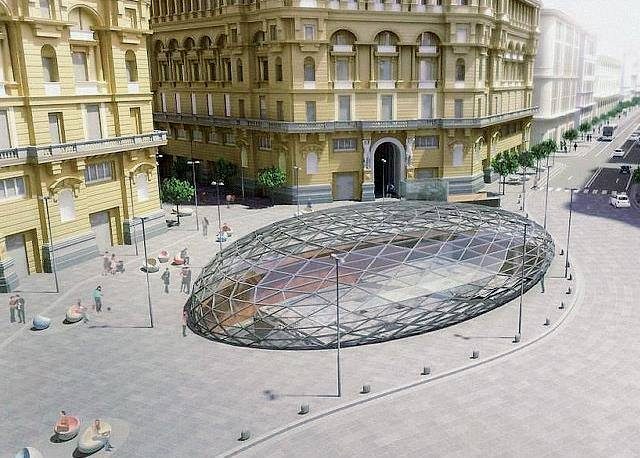 Il rendering della Stazione Duomo della Linea 1 della metropolitana di Napoli