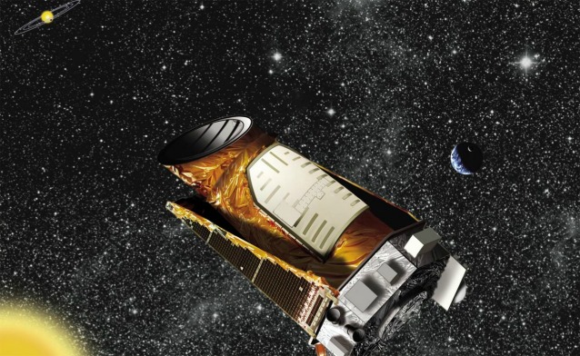 Rappresentazione artistica del telescopio spaziale Kepler