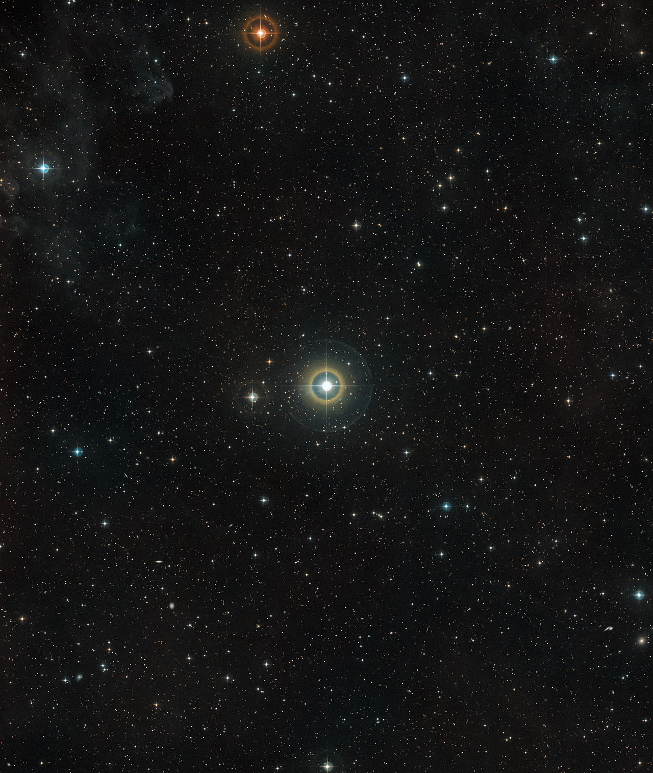 Il cielo attorno alla stella 51 Pegasi nella costellazione settentrionale di Pegaso (Crediti: ESO/Digitized Sky Survey 2)