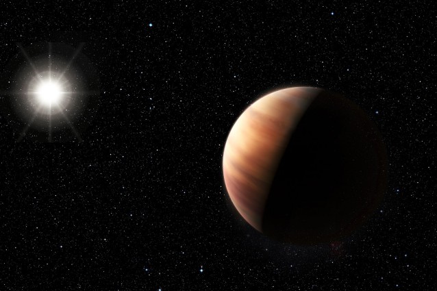 Rappresentazione artistica del gemello di Giove e del Sole gemello (Crediti: ESO/L. Benassi)