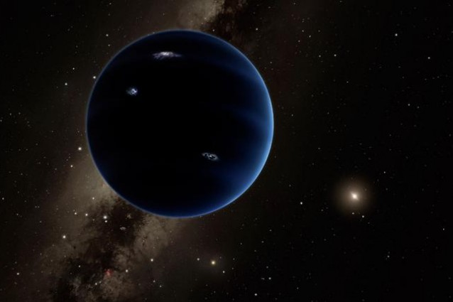 Rappresentazione artistica del possibile aspetto di Planet Nine. Credit: Caltech/R. Hurt (IPAC)
