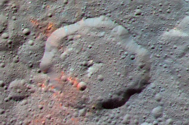 Immagine composita che mostra dove è stato rinvenuto il materiale organico