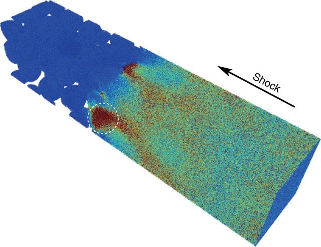 Altro dettaglio che mostra la trasformazione del minerale