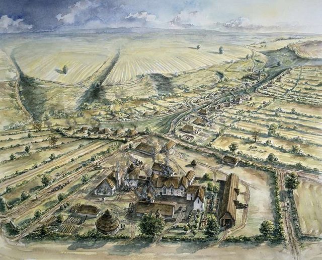 La ricostruzione del villaggio di Wharram Percy