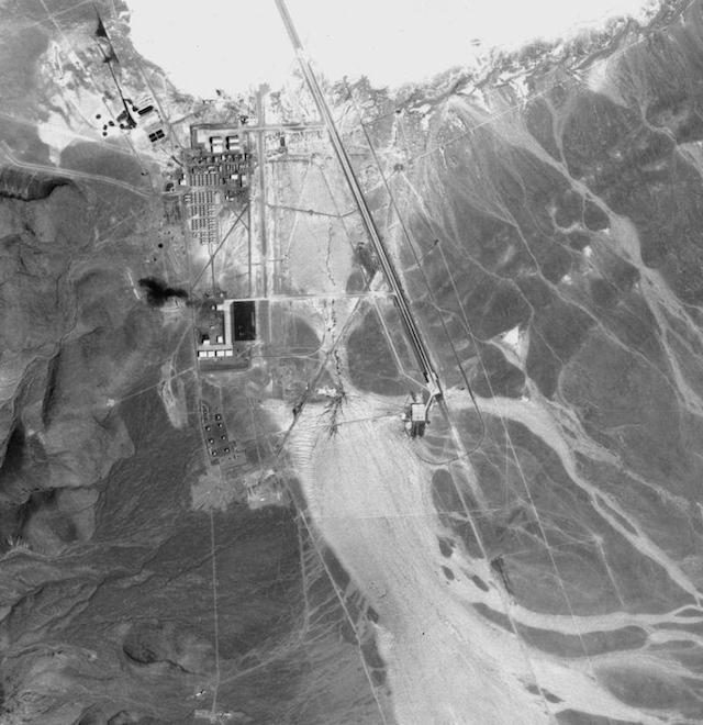 Immagine satellitare dell'Area 51.