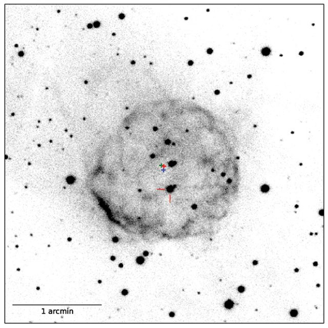 Il resto della nova esplosa 600 anni fa: credit Shara