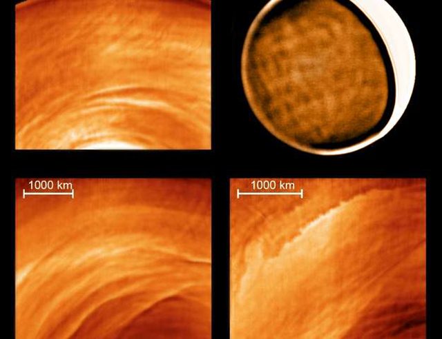 Onde di gravità rilevate su Venere: credits ESA, NASA, J. Peralta e R. Hueso