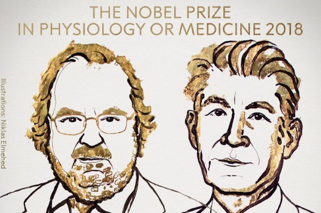 James P. Allison e Tasuku Honjo hanno vinto il Nobel per la Medicina