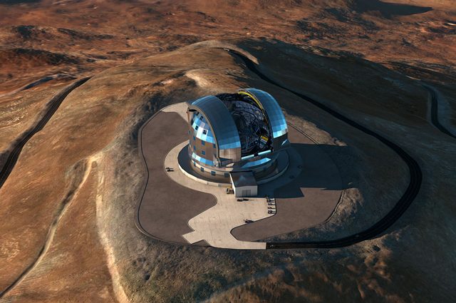 Un render dell’ELT Credit: ESO