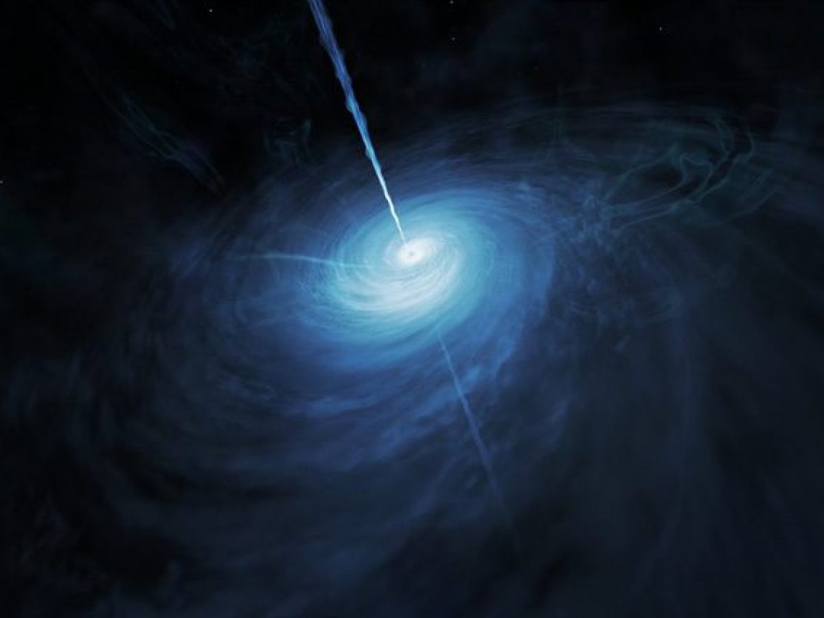 Nucleo Galattico Luminoso Che Emette Onde Radio