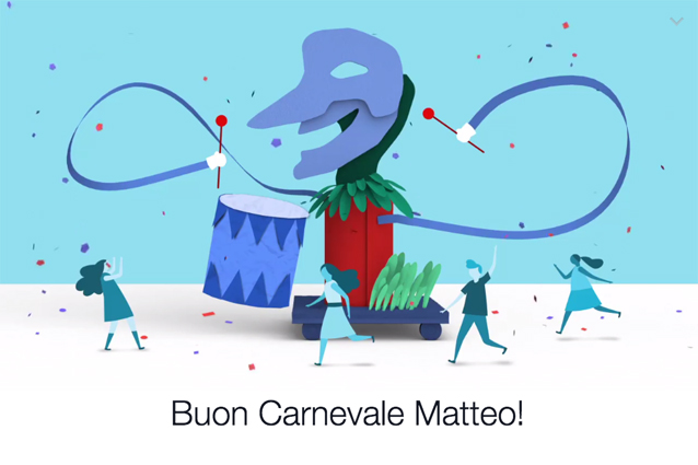 Facebook augura Buon Carnevale ai suoi utenti