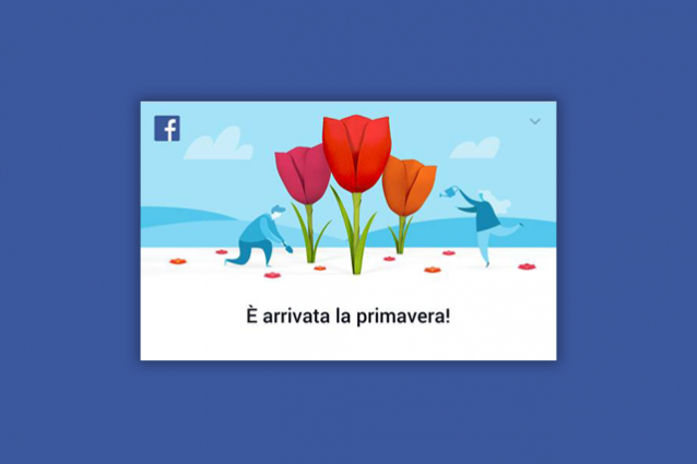 Facebook festeggia l'equinozio di primavera