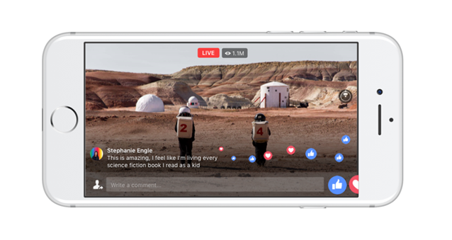 Facebook Live a 360 gradi