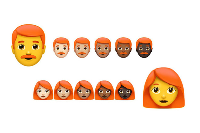 Emoji, tra le prossime "faccine" anche i personaggi con i capelli rossi
