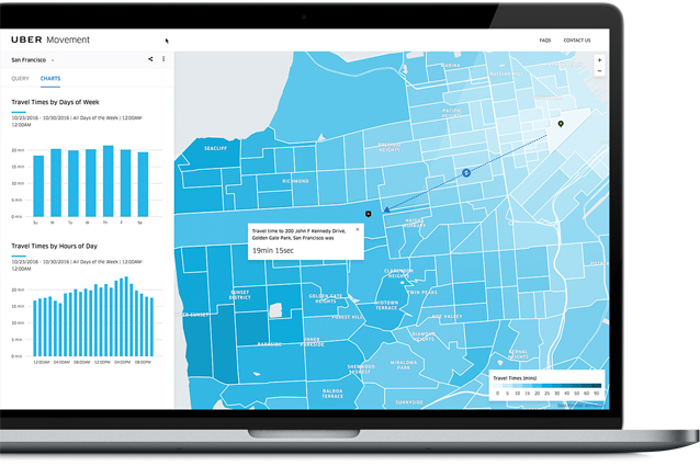 Uber Movement, il nuovo servizio per le amministrazioni locali per migliorare i servizi