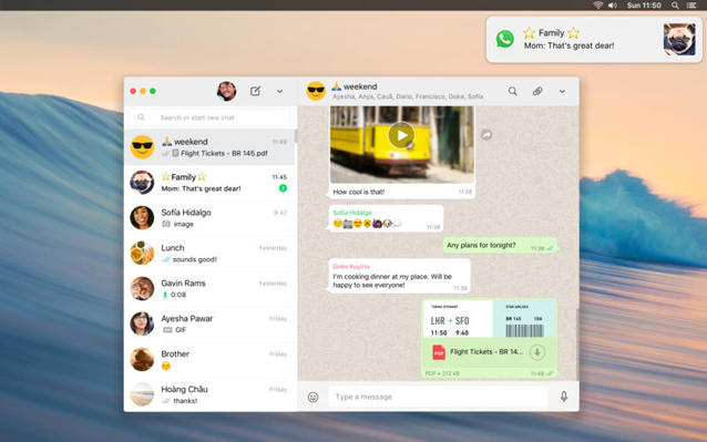 WhatsApp per Mac