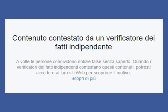 Facebook inizia a segnalare le notizie false: ecco il "bollino rosso" contro le bufale