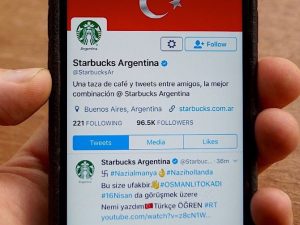 Twitter, un attacco hacker ha causato la pubblicazione di svastiche e messaggi pro-Turchia