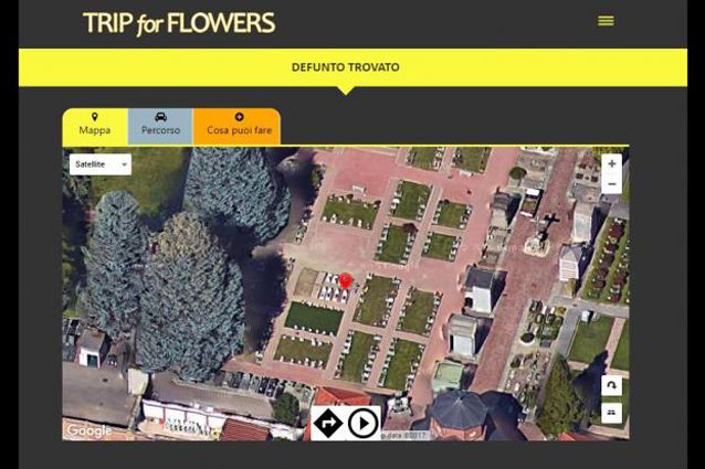 Trip For Flowers, la nuova app per trovare le tombe dei defunti