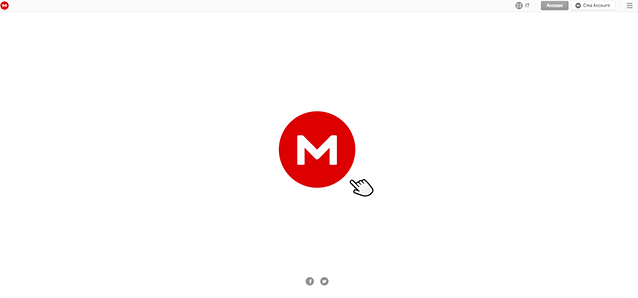 Homepage di Mega.